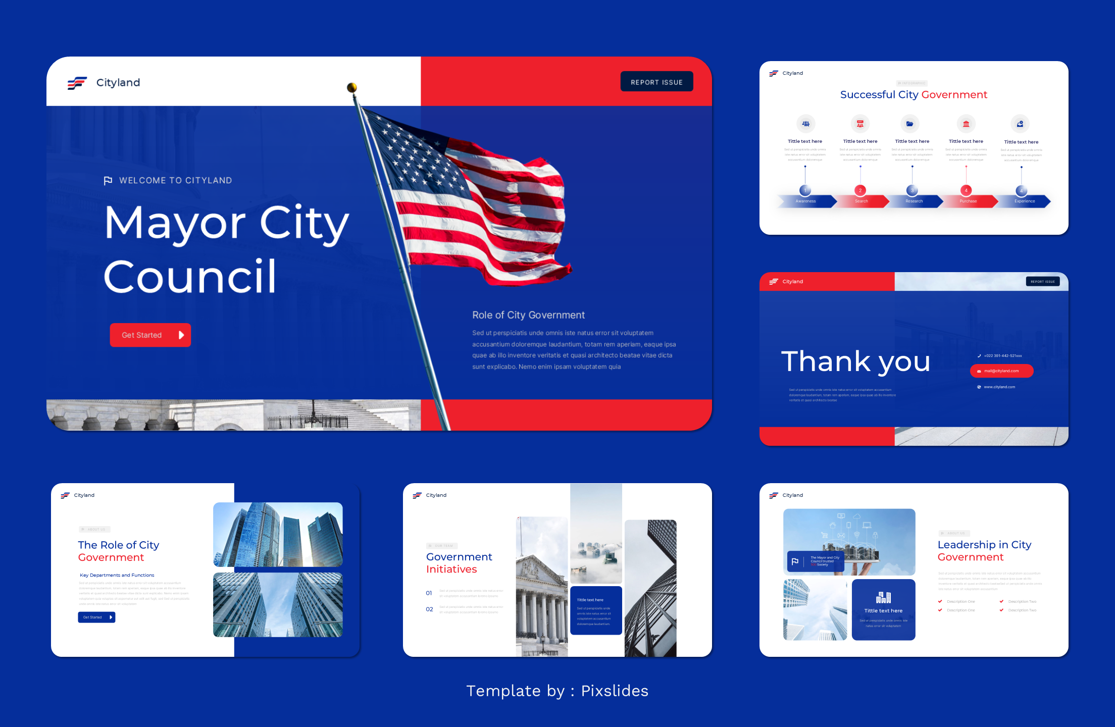 Cityland - City Government & Municipal PowerPoint Presentation Template ...