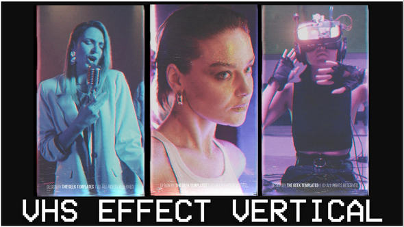 VHS Effect Vertical I TikTok, Shorts, Reels Product Promo template preview