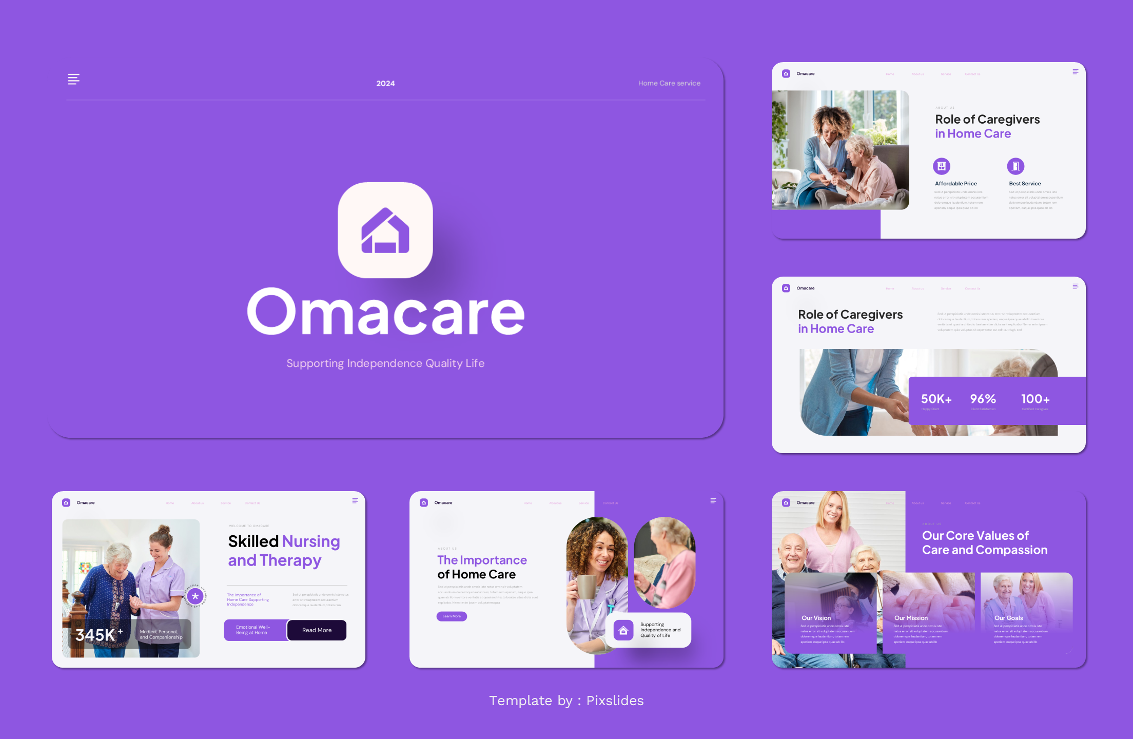 Omacare - Home Care Services PowerPoint Presentation Template ...