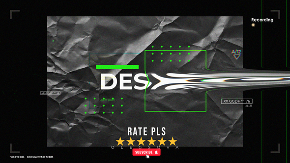 Perfomance Glitch M4 folder Logo Stings template preview