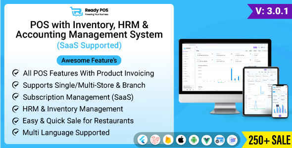 Ready POS - POS with Inventory Management System, HRM & Accounting | POS SAAS
