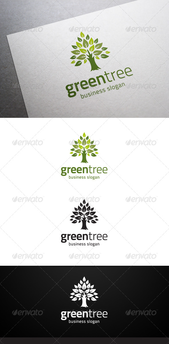Green Tree Logo - Nature Logo Templates