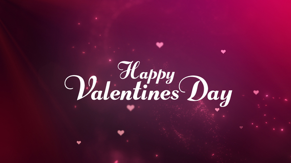 Valentines Day Intro Logo Stings template preview