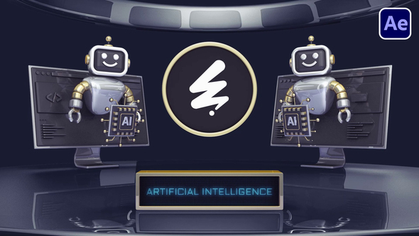 Ai Intro Logo Stings template preview