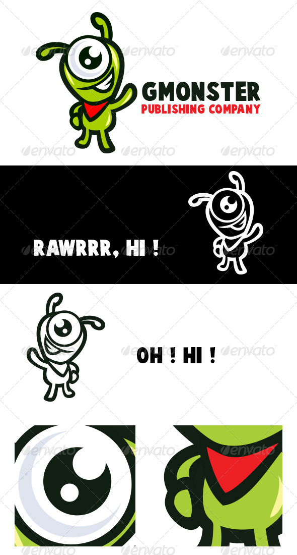 GMonster Monster Logo - Logo Templates