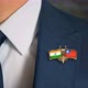 Businessman Friend Flags Pin India Myanmar - VideoHive Item for Sale