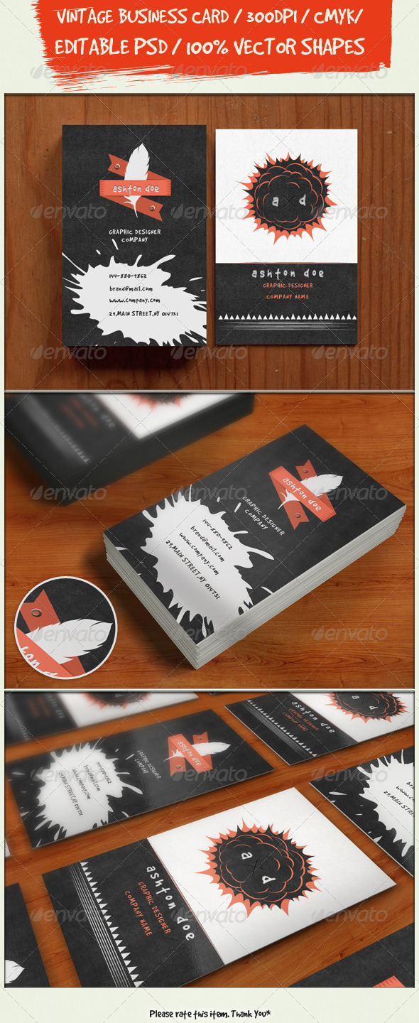 Retro Business Card - Retro/Vintage Business Cards