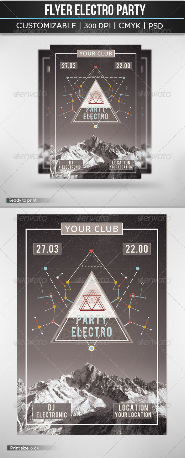 Flyer Electro Party - Clubs & Parties Events