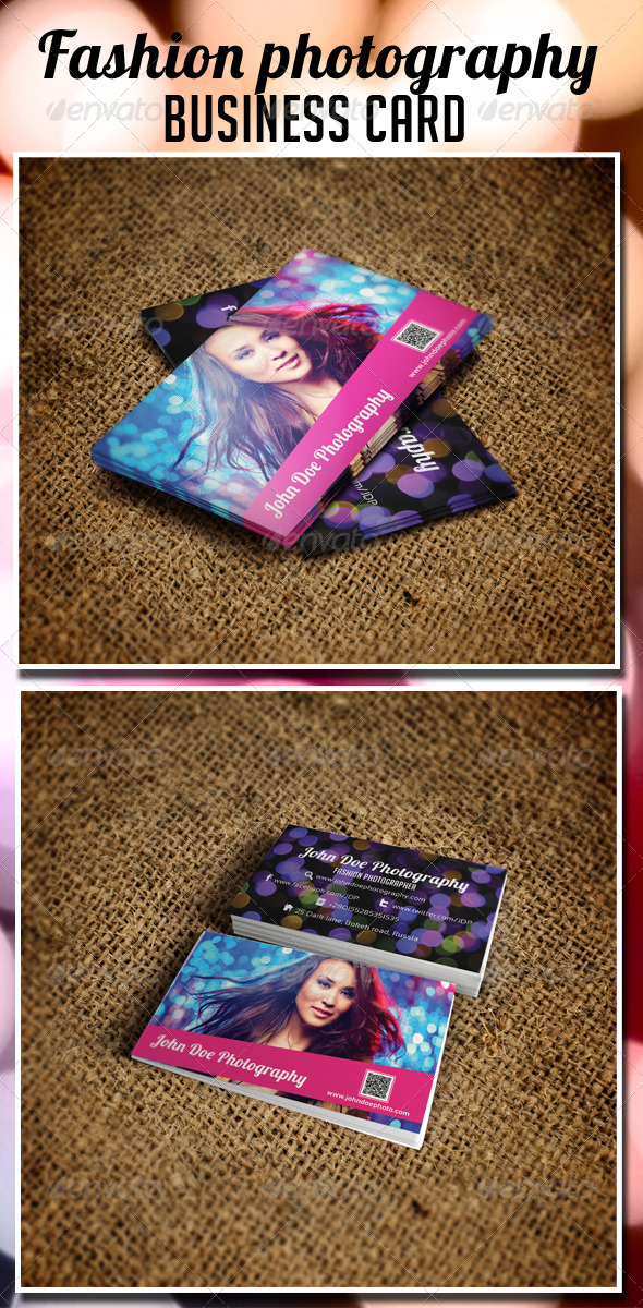 Fashion Photography Business Card - Creative Business Cards