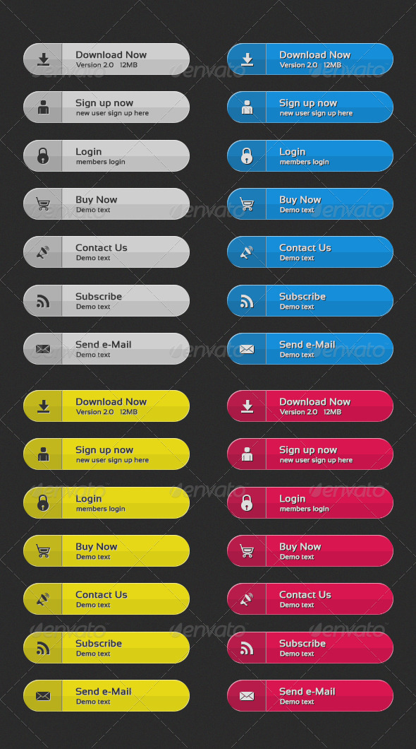 Web Button - Buttons Web Elements