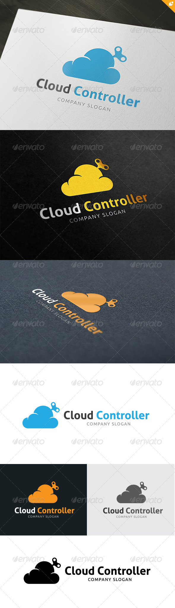 Cloud Controller Logo - Nature Logo Templates