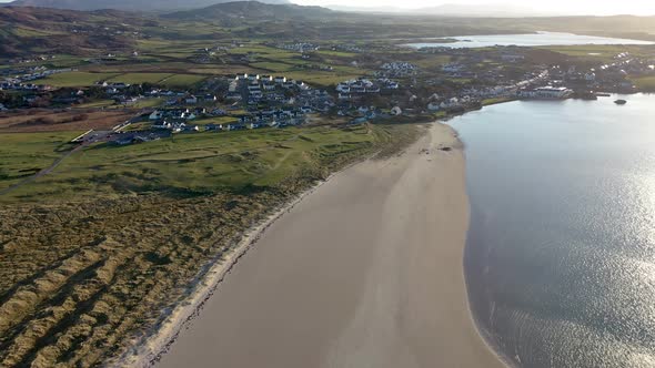 Aerial View of Dunfanaghy in County Donegal  Ireland alt
