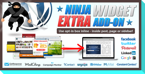 Ninja Widget Extra - CodeCanyon 4863488