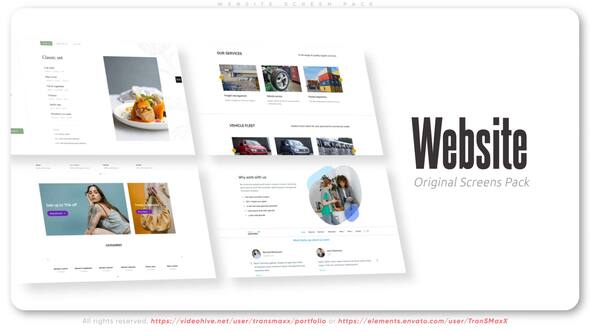 Website Screen Pack Product Promo template preview