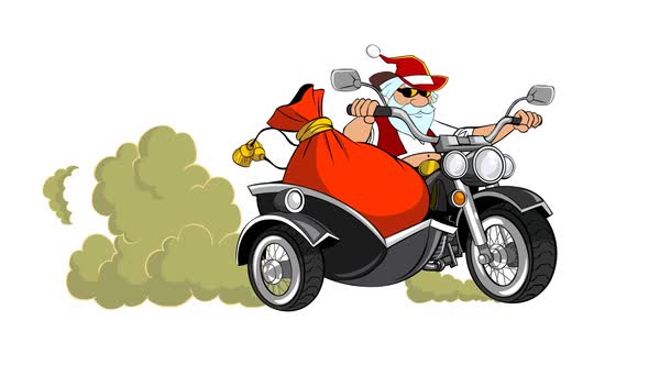 Santa Claus Motorcycle