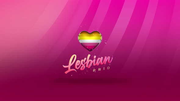 Lesbian Gender Sign Background Animation 4k alt