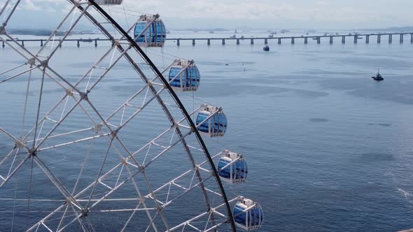 Rio de Janeiro Brazil. Major ferris wheel of Latin America. alt