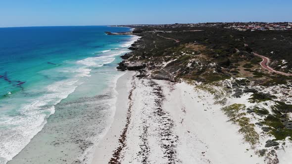 Aerial View of a Coastline in Australia