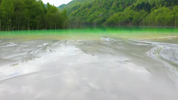 Geamana polluted lake, Romania