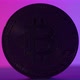 Bitcoin in Shadow and light. Cryptocurrency bitcoin and Pink Blue color light mood tone. - VideoHive Item for Sale