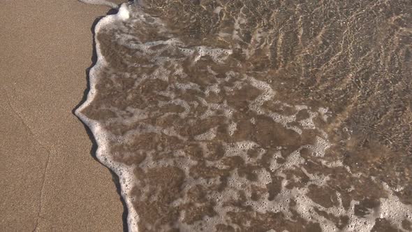 Overhead Shot Of Ocean Waves