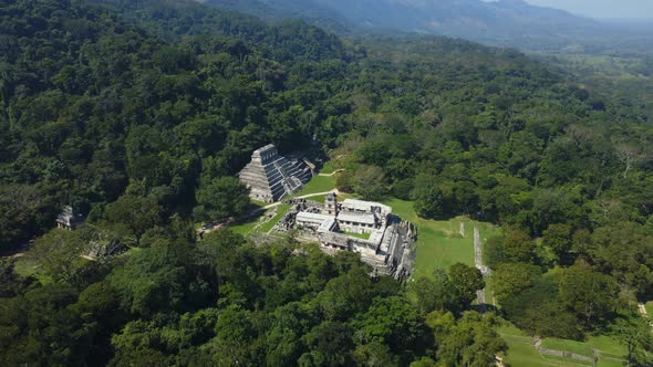 Ancient Mayan Pyramid Ruins in Mexico