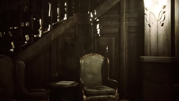 Dark Old Abandoned Classic Interior