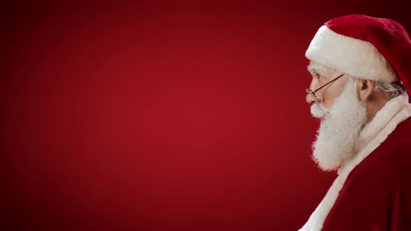 Santa Claus Getting Scared and Going Away alt