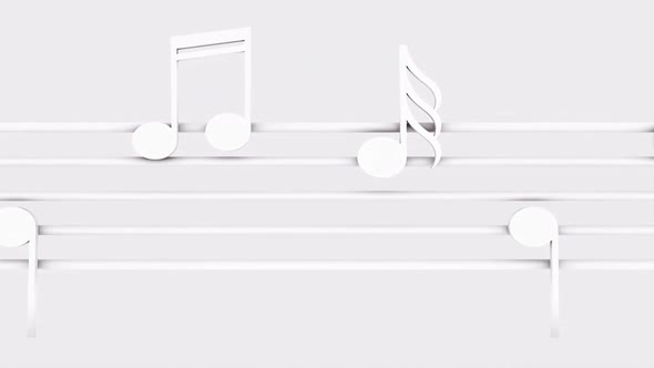 Musical Notes on Music Line alt