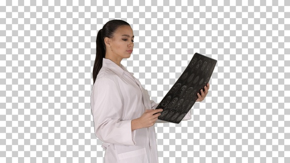 Intellectual Woman Healthcare Personnel with White Labcoat alt