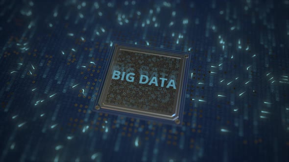 BIG DATA Text on a Computer Processor alt