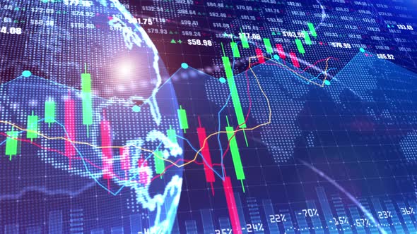 Digital Stock Market Or Forex Trading Graph And Candlestick Chart 00712 ...