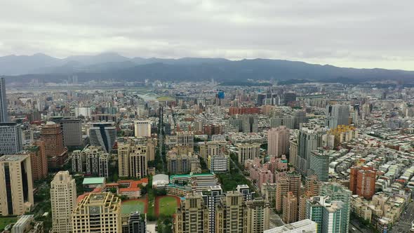 Buildings in Taipei city, Taiwan. alt