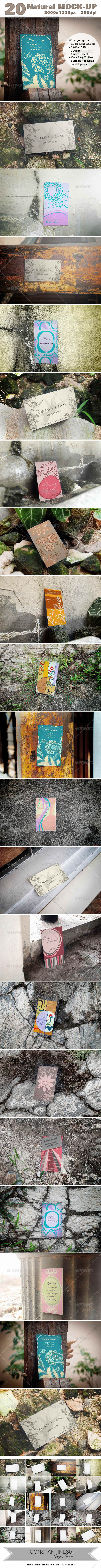 Natural Mock up - Business Cards Print