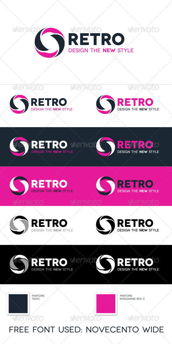 Retro Logo - Vector Abstract