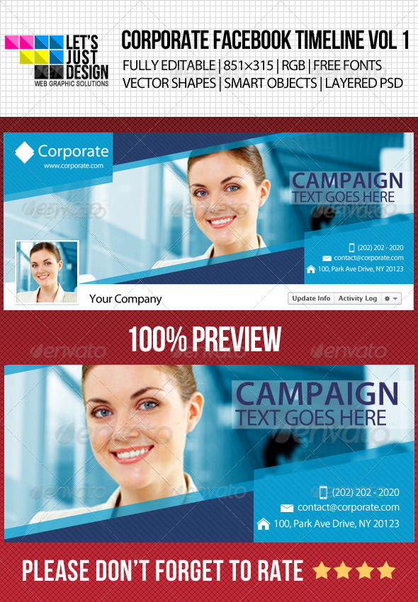 Corporate Facebook Timeline Cover Vol 1 - Facebook Timeline Covers Social Media