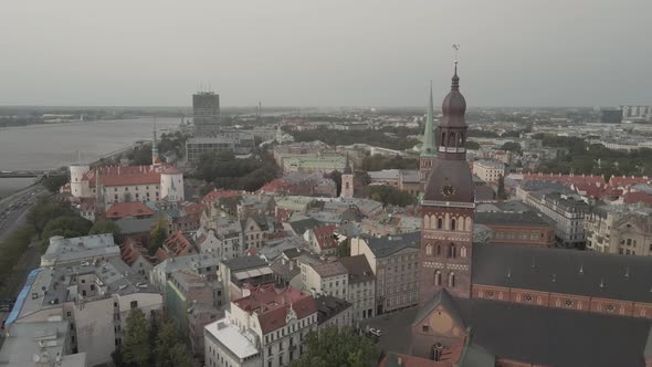 Old riga aerial view alt