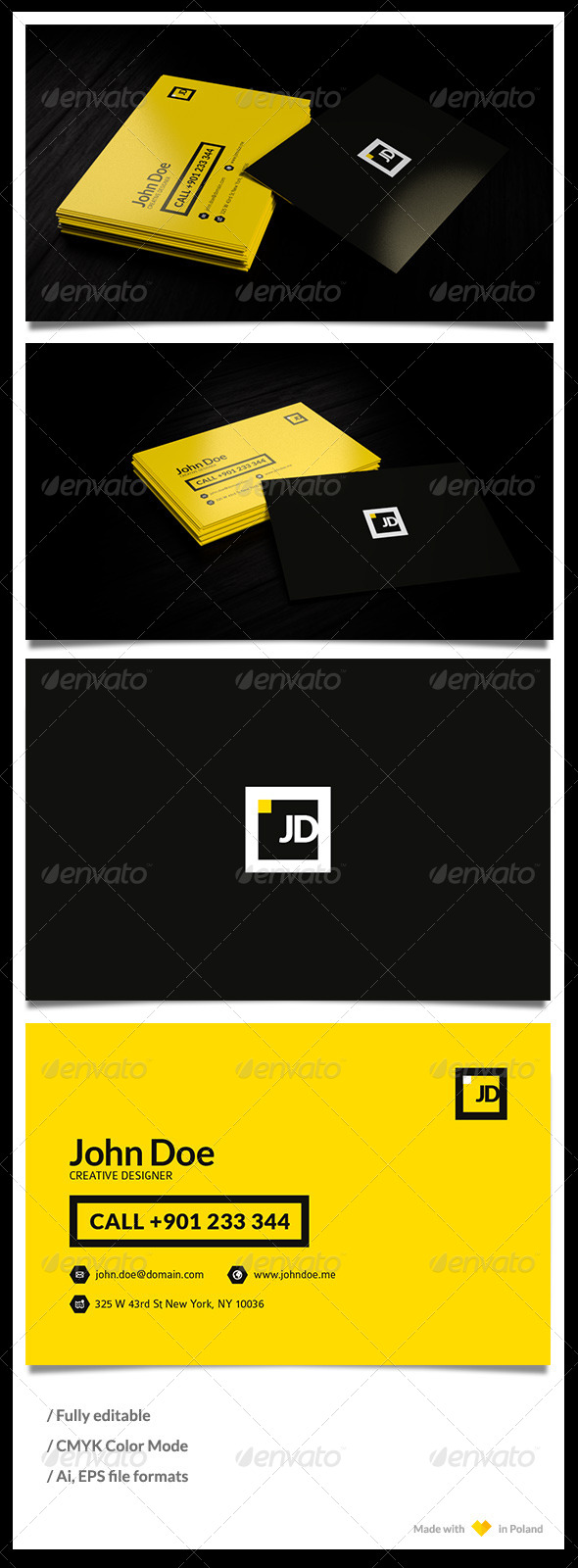 Personal Bussiness Card Template - Corporate Business Cards