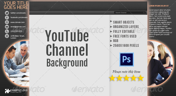 Corporate YouTube Channel Background Template 2 - YouTube Social Media
