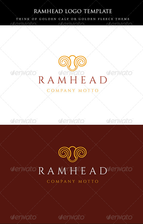 ramhead logo - Animals Logo Templates