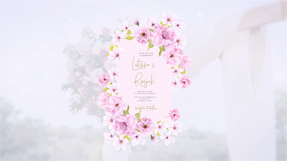 Wedding titles Openers template preview