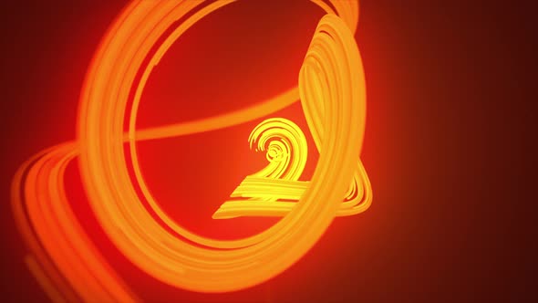 Abstract Gold Spline Rotation Background
