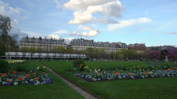 Evening Walk in the Tuileries Garden