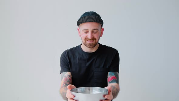 Gluttonous Hungry and Greedy Man Eat Cand alt