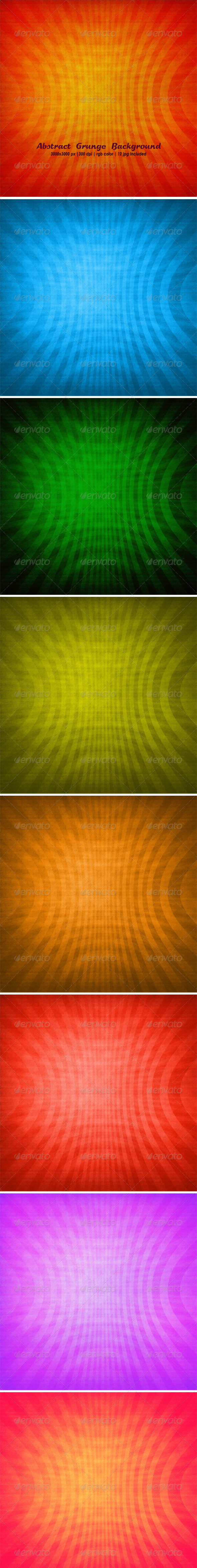 Abstract Grunge Background Set - Backgrounds Graphics
