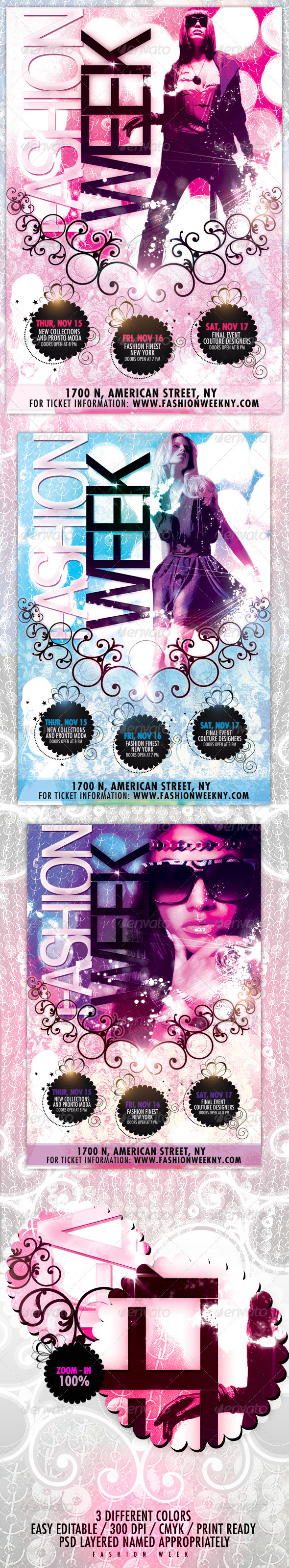 Fashion Week Flyer - Miscellaneous Events