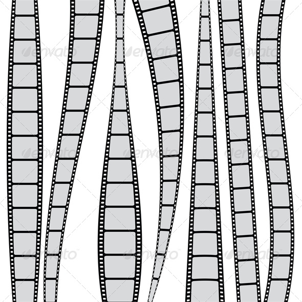 Backgroud with Film Strips - Media Technology