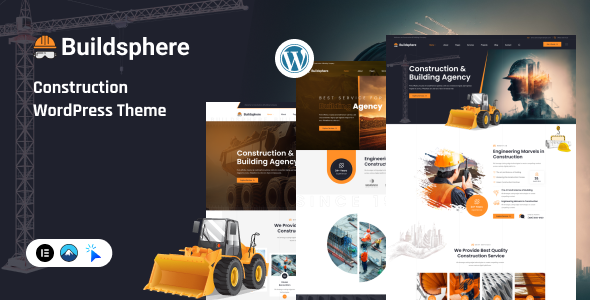 Buildsphere – Construction & Building Agency WordPress Theme Nulled