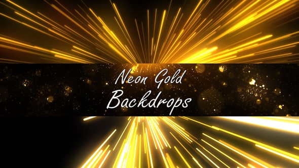 Neon Gold Backdrops