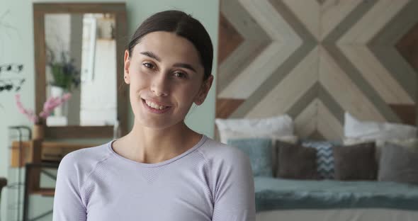 Enchanting Woman with a Flawless Smile Excellent Teeth and Skin